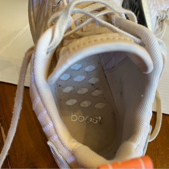 Adidas NMD R2 Linen Beige White Running Shoes Sneakers Size 8.5 - Picture 9 of 14